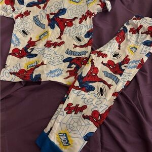 Marvel Spider-Man Kids Pajama Set - Red, Blue, and White HAS PINHOLES!!! PLAY